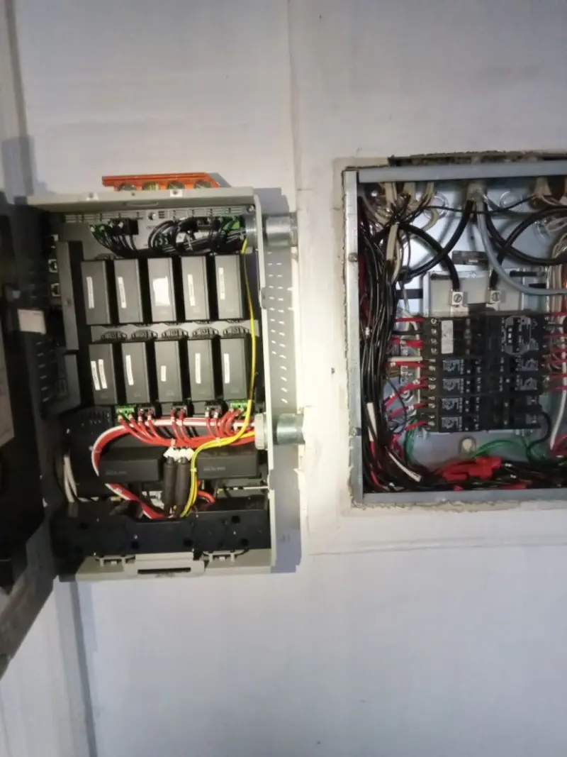 Electrical panel upgrade completed for Indoor Lighting Installation in Round Rock